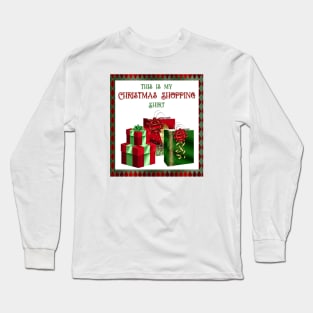 This Is My Christmas Shopping Shirt Long Sleeve T-Shirt